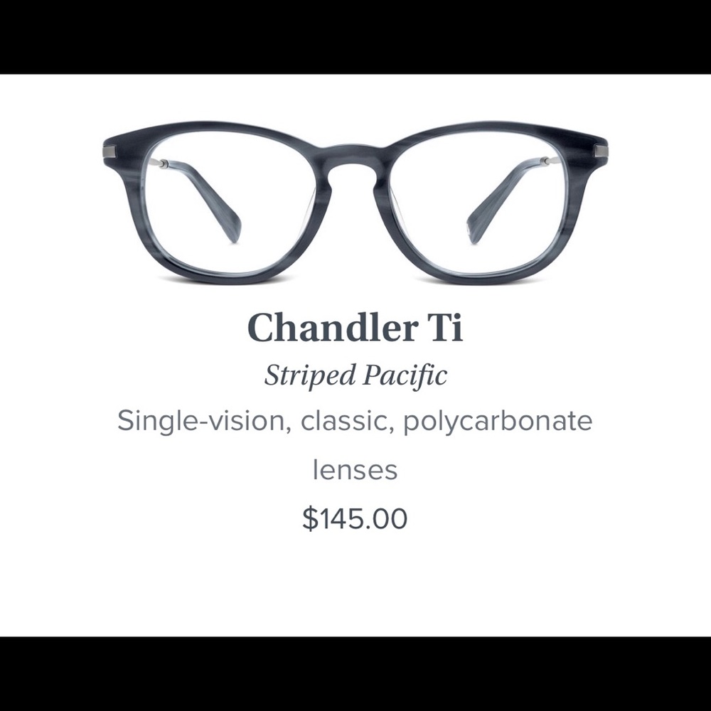 Warby Parker Chandler Ti glasses frames